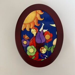 Colorful Oval Decorative Box